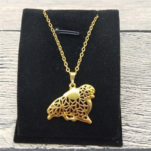 New Pomeranian Necklace Trendy Style Pomeranian Pendant Necklace Women Fashion Pet Jewellery Animal Dog Jewellery
