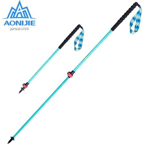 AONIJIE 1 Piece Telescopic Ultralight Quick Lock Trekking Poles Aluminum Alloy Hiking Pole For Teenager Walking Stick