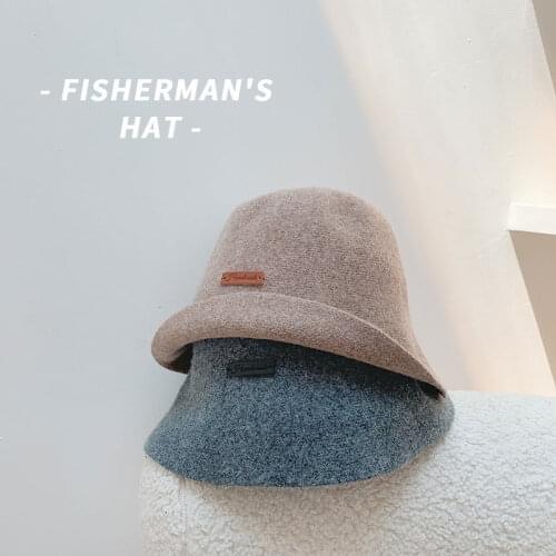 Winter Bucket Hat Women Outdoor Solid Sports 90% Wool Hats Hip Hop Cap Soft Fishing Sun Hat Panama For Man