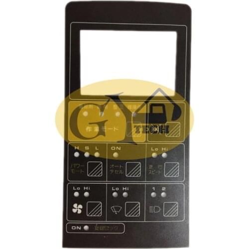 PC200-5 7824-72-2101 excavator monitor sticker for Komatsu excavator display guage with 3M glue