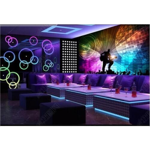 Custom photo wallpapers 3d murals wallpaper for walls 3 d Trendy colorful bar character KTV mural background wall papers