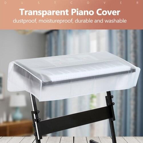 Transparent Grind Arenaceous Piano Cover Digital Piano Keyboard Dustproof and Waterproof Cover Keyboard Instrument Accessories