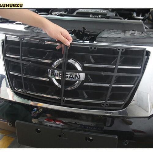 Stainless Steel Front Bumper Grille Insects Prevention Nets Cover For Nissan Patrol Armada Accessories 2013 2014 2015 2016 2017