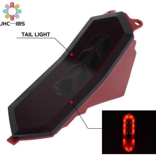 Motorcycle Integrated LED Rear Tail Light Turn Signal Brake Light For YAMAHA YZFR6 R6 2017-2019 YZFR1 R1 YZFR1M YZFR1S 2015-2019