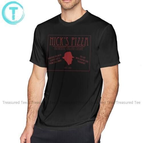 The Blacklist T Shirt Nick Pizza T-Shirt Men Cotton Tee Shirt Cute Graphic Short Sleeves Plus size Tshirt