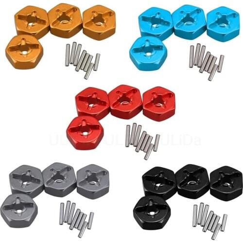 5mm Thick Wheel Hex Drive With Pins & Screws 12mm Drive Adapter Hub for Wltoys 144001 1/14 RC Car Upgrade Parts