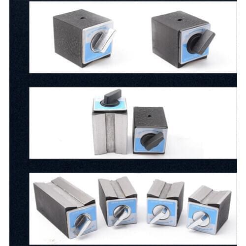 6T 8T 10T 12T V type Magnetic Base Dial Indicator Stand Base Magnet Seat Table Wire Cutting With Switch Magnetic Table Base