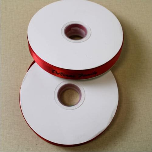 Custom gift ribbon/ print logo satin ribbon/packaging ribbon for Wedding/birthday/100yards