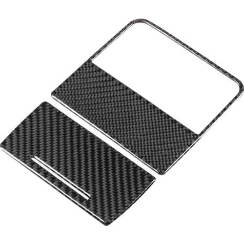 Car Mirror auto mirror accessories Rear Storage Panel Trim Cover Real Carbon Fiber Stylish Car Interior Decoration car