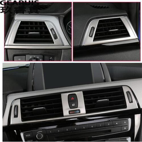 Car Styling Car AC Air Conditioner Vent Outlet Decoration interior Cover Sitcker For BMW F30 3 Series 2013-2018 Auto Accessories