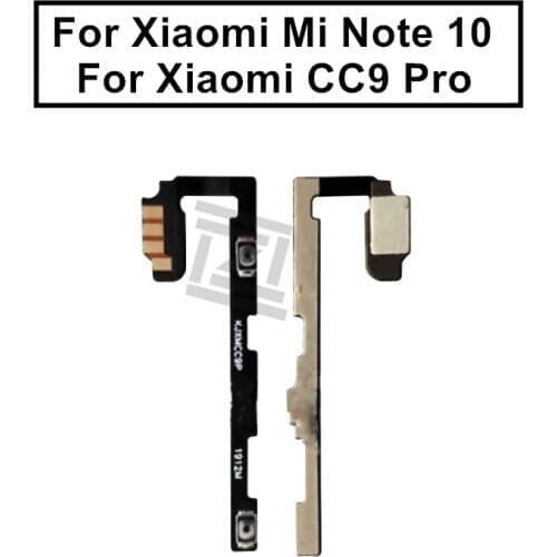 For Xiaomi Mi Note 10 Power Volume Flex Cable Side Key Button On Off Switch Flex Cable for Xiaomi CC9 Pro Repair Spare Parts