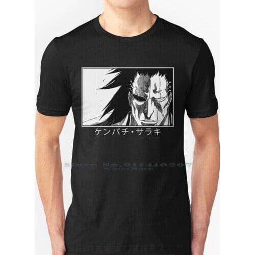 Kenpachi Zaraki T Shirt 100% Pure Cotton Kenpachi Zaraki Anime Manga Bleach