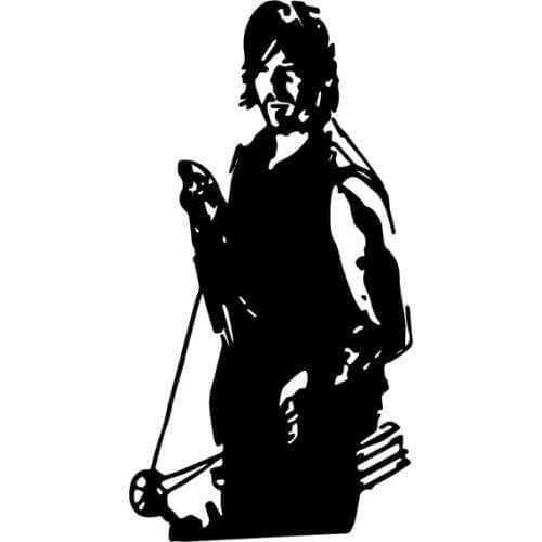 Interesting fashion sticker decals crossbow vinyl car truck decal sticker rick