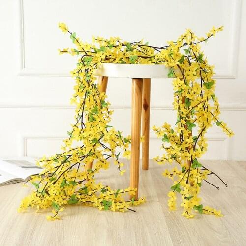 Simulation Flower Vine Artificial Plants Fake Flowers Home Wall Door Decoration Staff