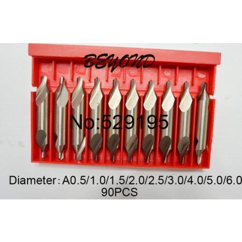 Combined center drill Brand New 90pcs A-Type Centre Drill Countersinks Bit Set Pilot Drill Bit Guaranteed 100