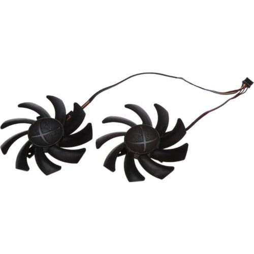 2pcs/set New CF9010H12S RX 480/470 VGA GPU Cooler Graphics Fan For XFX R9 390X/390 8G RX480 RX470 Video Card Cooling