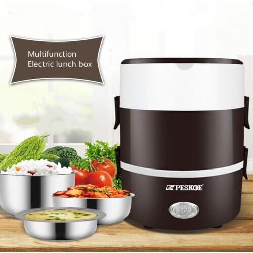 Heating insulation lunch box electric heating lunch box office worker steaming rice artifact can self-heat automatic cooking lun