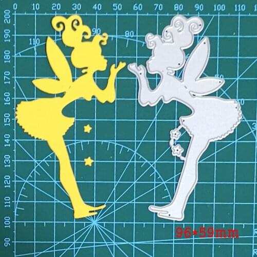 Metal Dies Stencil 2021 new fairy Girl Craft Die Mold Template for Embossing DIY Scrapbooking Paper Album Gifts Cards Making