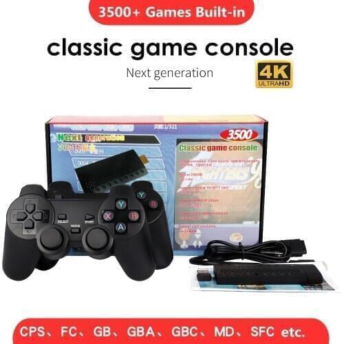 Mini Retro Game Console 3500 Games Built-in Dual Gamepads Controller TV HD Video Game Console Support HDMI