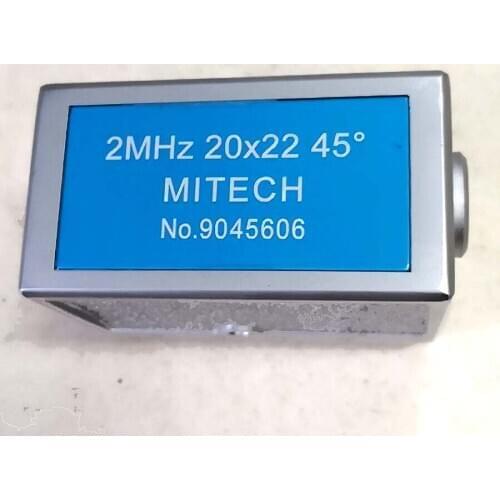 Mitech 2MHz 20x22mm 45 degree Angle Beam Probe Transducer for Ultrasonic Flaw Detector