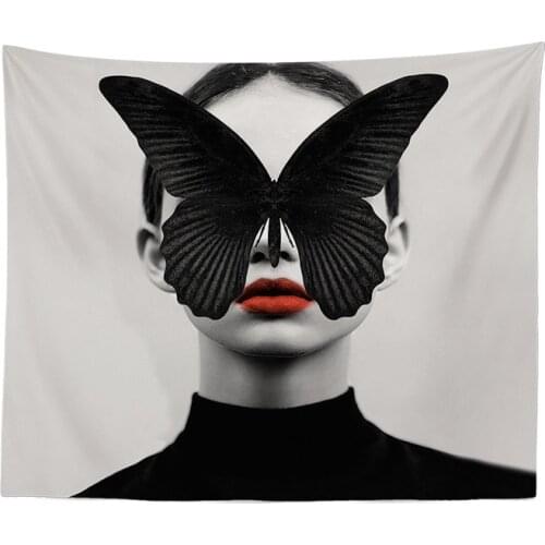 Retro Wall Tapestry Aesthetic Literary Art Creative Picture Abstract Animals Hippie Boho Wall Decor Bedroom Psychedelic Carpets