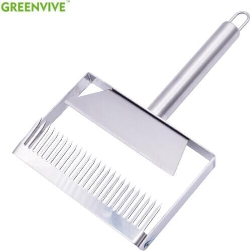 Stainless Steel Handle Apiculture Uncapping Fork Stainless Steel Honey Comb Honey Scraper Cut Honey Scraper Beekeeping equipment