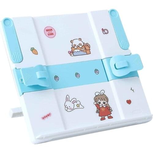 Lightweight Book Reading Stand Portable Sheet Music Document Stand Holder Foldable Bookrest with Non-slip Foot Pads