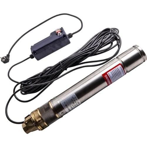 0.75KW 3 inch Submersible Pump Immersible 3 "Deep Well Tube Pump 2400 L / h Garden Home stainless steel