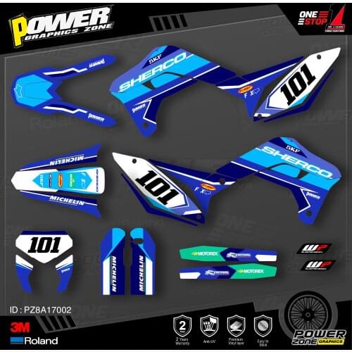 PowerZone Custom Team Graphics Decals 3M Stickers Kit For SHERCO Sticker 2017 2018 2019 2020 SE SEF 002