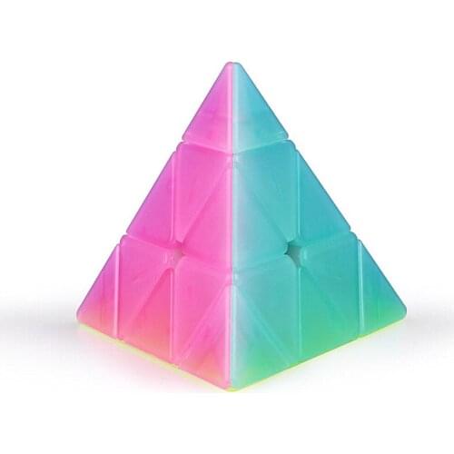 Qiyi Qiming S Jelly Pyramid Cubes 3x3x3 Magic Cube 3x3 Speed Cube Stickerless Puzzle Cubo Magico