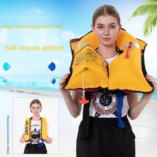 Manual Inflatable Life Jacket Floating Life Jacket PFD Inflatable Safety Swimsuit