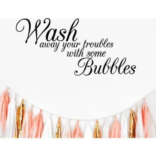 Laundry Washing Removable Wall Decal DIY Family Home Sticker Mural Art Home Decor Kitchen PVC Wallpaper Wall Stickers