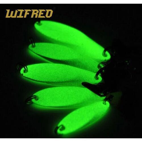 10PCS Night Fishing Bass Fishing Glow Spoons Bait Luminous Spoon Lures with Treble Hook 5g 7g 10g 14g 21g Wholesale / Retail