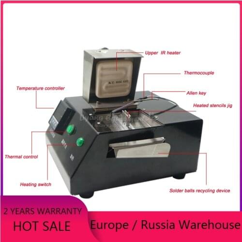 M700 Reball Machine with 27pcs Stencils Reballing Oven 200W with Temperature Adjust Manual Control for BGA Stencils Heating