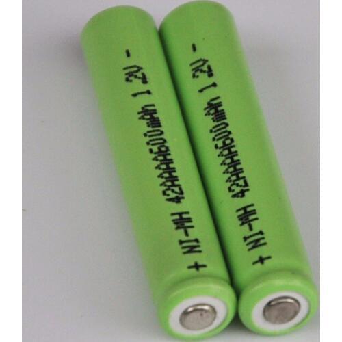 UNITEK 2PCS 1.2V AAAA rechargeable battery 600mah 4A ni-mh nimh cell for LED Laser pointer pen flashlight