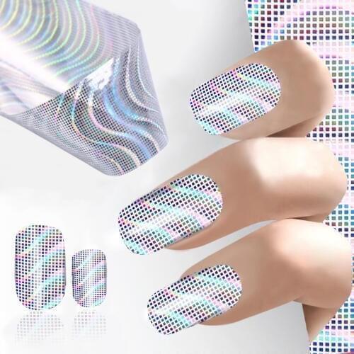 100*4cm Multicolor Pattern Brand New Transfer Nail Foil Decal Stickers For Nail Art Decorations