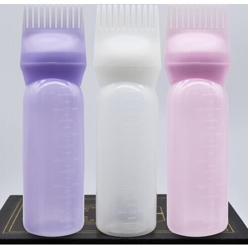 120ML Professional Hair Colouring Comb Hair Coloring Styling Tool Empty Hair Dye Bottle With Applicator Brush Dispensing Salon