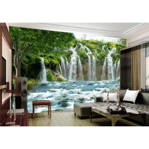 3D photo wallpapers Waterfall water wallpapers for living room bathroom wall papers home decor