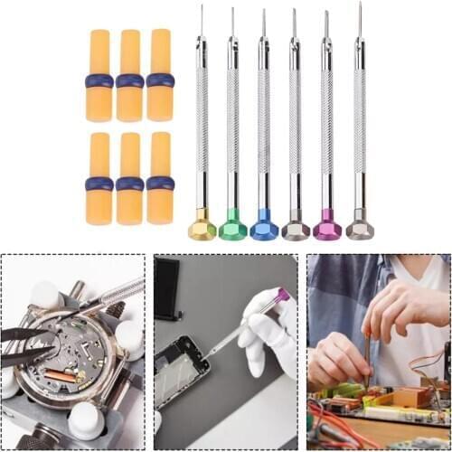 6pcs/Set Watch Link Remover Kit - Watch Band Repair Tool Set for Watch Repair and Watch Band Replacement