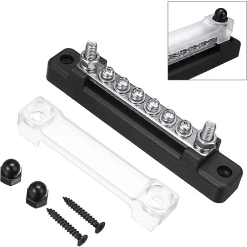 6Ways 130A/150A Distribution Bar Bus Bar Power Distribution Terminal Block Tools Accessories