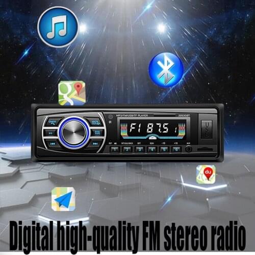 1 Din 12V FM Turner OLED color Screen Car Stereo Support USB/SD/MMC Card Reader Car Radio Bluetooth Aux-in Car MP3 Player