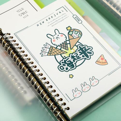 Loose-leaf Notebook B5 Notebook Detachable Shell Creative Cute Super Thick Notebook A5 Grid Notebook Horizontal Line Refill