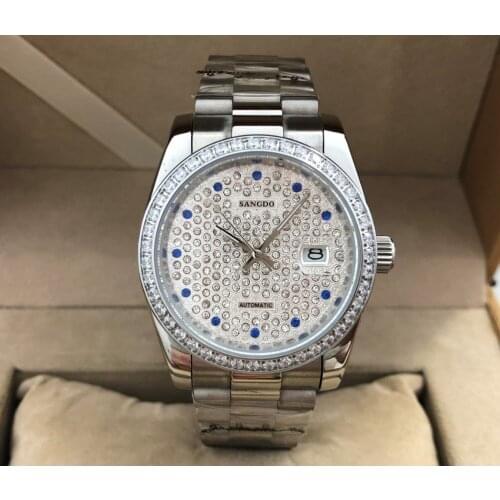 36.5mm Sangdo Luxury watches 21 jewels Automatic Self-Wind movement Mechanical watches Automatic date Mens watch GR15-21