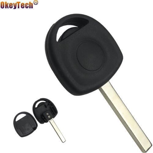 OkeyTech New Remote Key Fob Case Shell for Vauxhall Opel Auto Car Transponder Blank Key Cover Replacement Uncut HU100 Blade