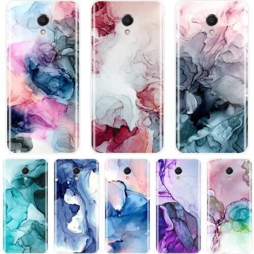 Marble Art Purple Back Cover For Meizu M6 M6S M6T M5 M5C M5S M3 M3S M2 Soft Silicone Case For Meizu M6 M5 M3 M2 Note Phone Case
