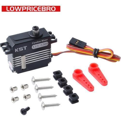 KST X15-1208 13.5kg Cyclic Corelss HV Digital Servo Motor Robot for UAV RC Model Car Robot Arm Helicopter Airplane Parts