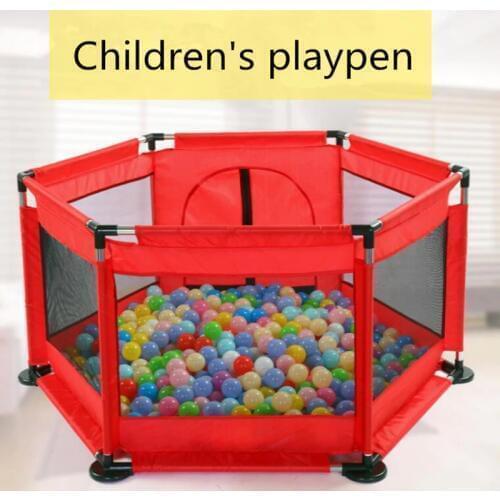 Childrens Playpen Baby Fence Toy For Kids Dry Ball Pool Foldable Fence Safety Barrier Infant Playground Yard For Kids Activity