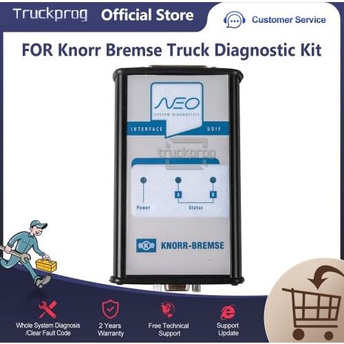 TruckProg for Knorr Bremse Trailer Brake Diagnostic Kit Support Multi-language UDIF Interface Scanner Truck Diagnosis Tool