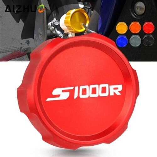 FOR BMW S1000R S1000 R 2014-2019 2018 2017 2016 2015 Motorcycle CNC Rear Fuel Brake Fluid Reservoir Cap Oil Cup Cover Protector