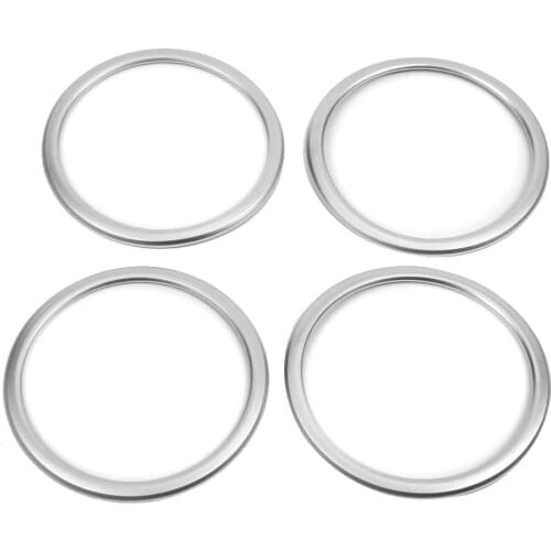 For BMW X1 F48 2016-2021 2 Series F45 F46 X2 F47 2018-2021 ABS silver door speaker cover ring trim